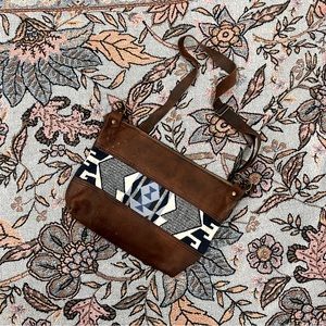Handmade leather crossbody bag
